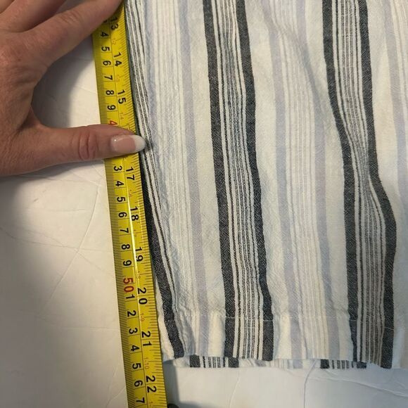 Striped Linen Pants Large with pockets‎ - Picture 3 of 6